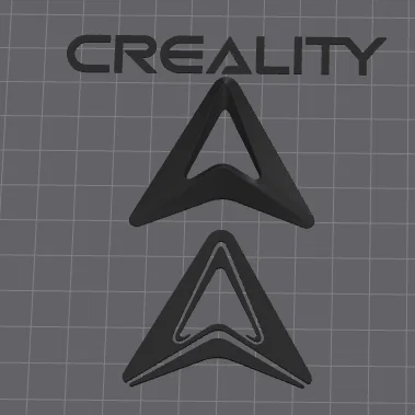 Mô hình logo Creality trang trí để bàn in 3D đẹp mắt