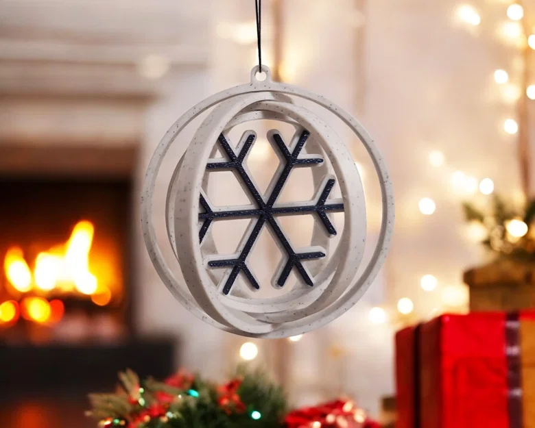 Quả cầu trang trí cây thông Giáng sinh (Christmas Bauble) 3D - Image 1