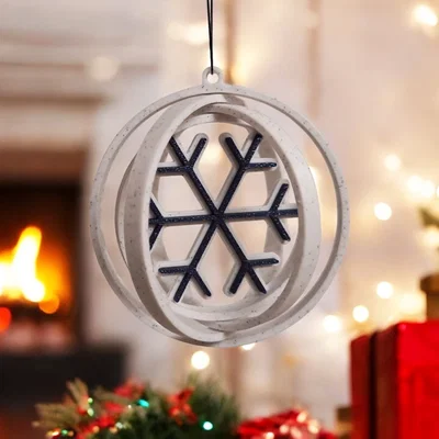 Quả cầu trang trí cây thông Giáng sinh (Christmas Bauble) 3D