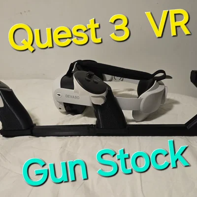Báng súng in 3D (Gunstock) cho Meta Quest 3 - Tăng trải nghiệm chơi game