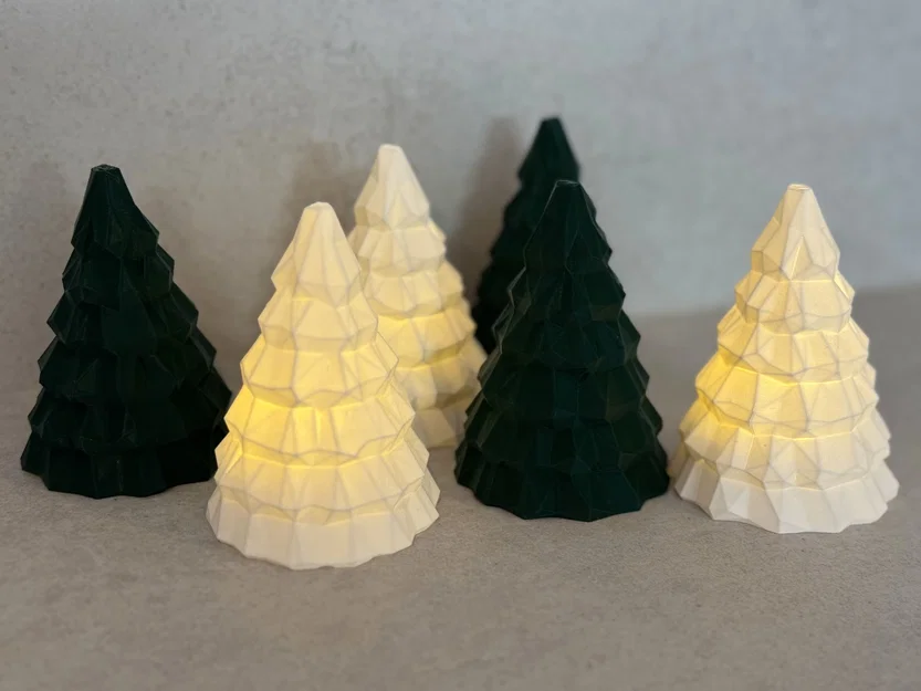 Đồ trang trí đèn cây thông Noel LowPoly - Image 1