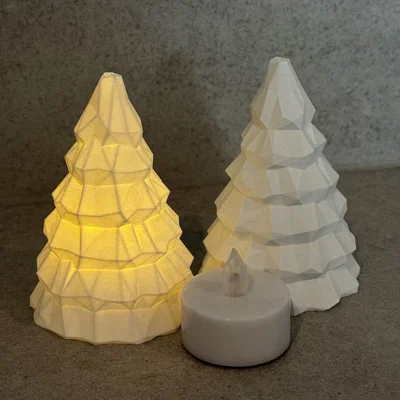 Đồ trang trí đèn cây thông Noel LowPoly