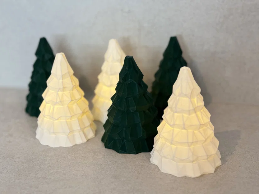 Đồ trang trí đèn cây thông Noel LowPoly - Image 3