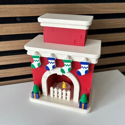 Lò sưởi Giáng Sinh (có đèn) // Weihnachts-Kamin (beleuchtet)