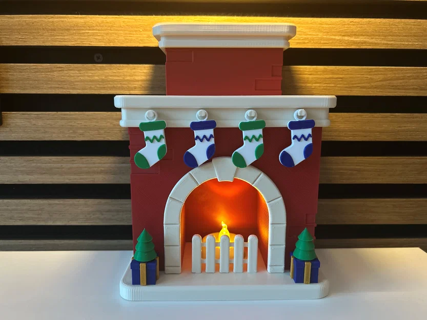 Lò sưởi Giáng Sinh (có đèn) // Weihnachts-Kamin (beleuchtet) - Image 2