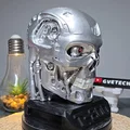 Mô hình đầu lâu T-800 Endoskeleton in 3D độc đáo kèm đèn LED - Thumbnail 7