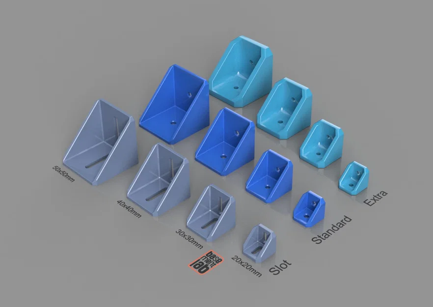Bracket Có Hỗ Trợ - Profile 2020/3030/4040/5050 V/T-Slot - Image 1