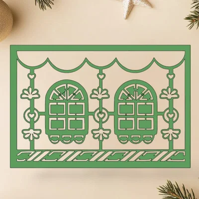 Bộ Khuôn Cắt Bánh Quy Ngôi Nhà Bánh Gừng 3D (Gingerbread House)