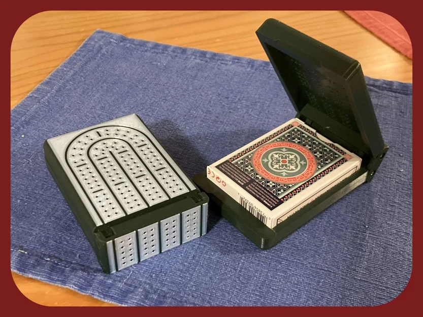 Bàn Chơi Cribbage Gấp Gọn (Compact Folding Cribbage Board) - Image 1