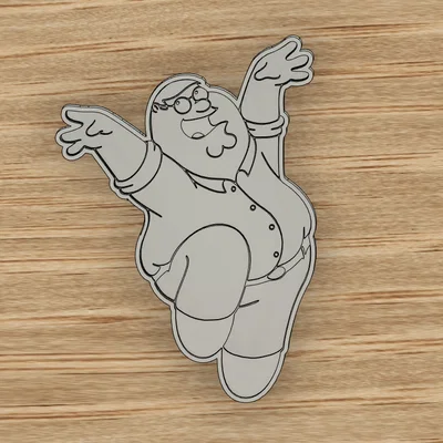 Family Guy - Khuôn cắt bánh quy mặt Peter Griffin - Vui nhộn lấy cảm hứng!