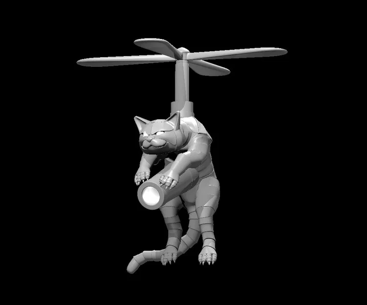Heli-kitty (Mèo trực thăng robot) - Image 1