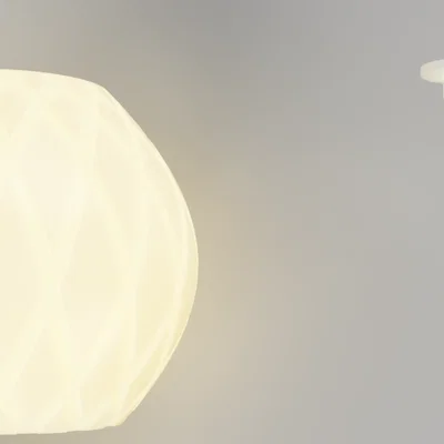 Chụp đèn LED trang trí đường kính 100mm in 3D đẹp mắt