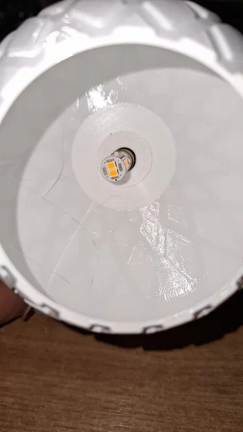 Chụp đèn LED trang trí đường kính 100mm in 3D đẹp mắt - Image 3