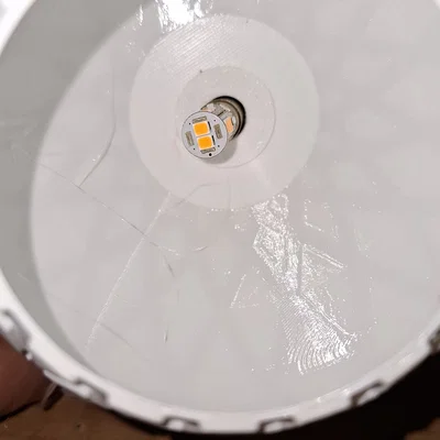 Chụp đèn LED trang trí đường kính 100mm in 3D đẹp mắt