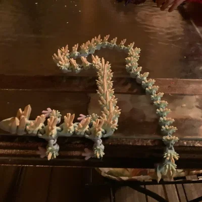 Mô hình Rồng Tinh Thể Khớp Nối (Cristallic Fidget Dragon) in 3D cực chill