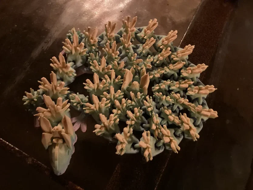 Mô hình Rồng Tinh Thể Khớp Nối (Cristallic Fidget Dragon) in 3D cực chill - Image 2