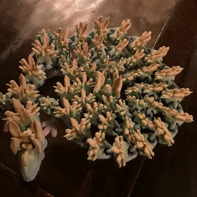 Mô hình Rồng Tinh Thể Khớp Nối (Cristallic Fidget Dragon) in 3D cực chill