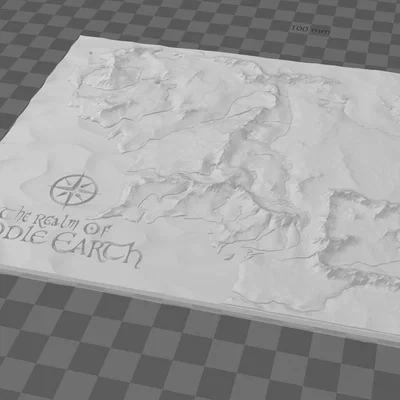 Mô hình bản đồ Trung Địa (Middle Earth) - Lord of the Rings 3D