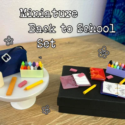 Bộ Mini Back to School (Miniature Back to School Set)