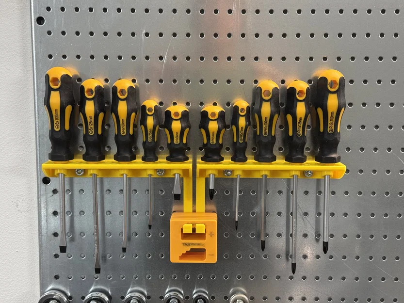 Giá treo tường giữ 10 cây tua vít (10 pcs Screwdrivers holder wall mount) - Image 6