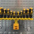 Giá treo tường giữ 10 cây tua vít (10 pcs Screwdrivers holder wall mount) - Thumbnail 6