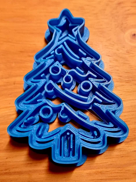 Khuôn cắt bánh quy hình cây thông Noel - Thiết kế 3D dễ in - Image 1