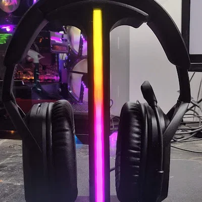 Giá treo tai nghe gaming (Headset stand) tích hợp đèn LED cá tính