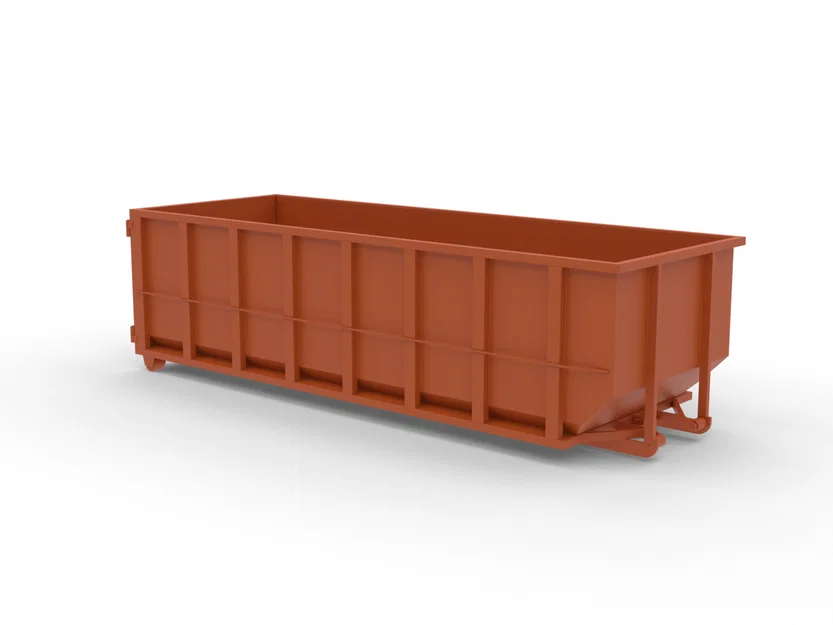 Mô hình thùng rác công nghiệp 30 Yard tỷ lệ 1:48 cho sa bàn - Image 2