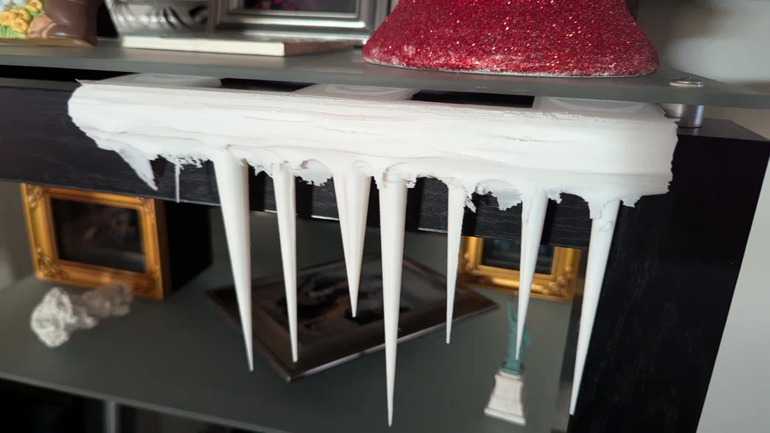 Mẫu in 3D nhũ băng (Christmas icicles) trang trí cho mùa lễ hội - Image 1