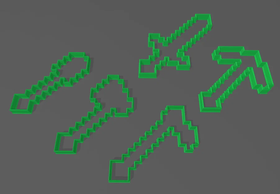 Dụng cụ và vũ khí Minecraft (cookie) - Image 1