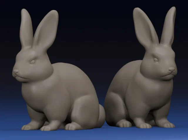 Mô hình chú thỏ Bunny Rabbit trang trí để bàn đáng yêu - Image 1