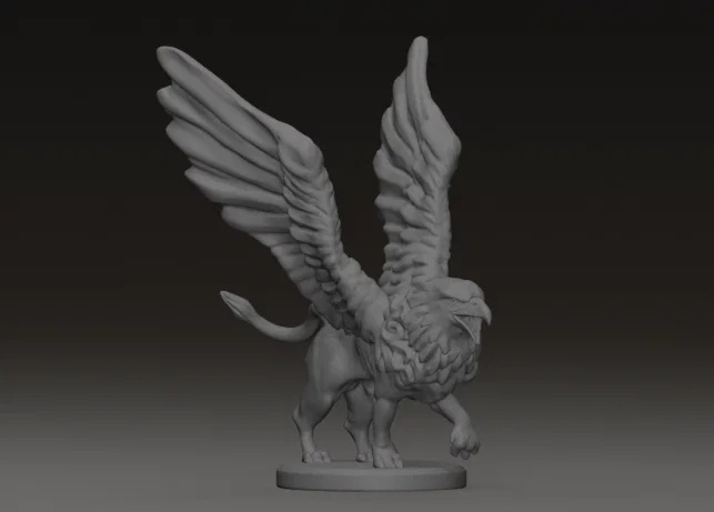 Mô hình tượng Griffin huyền thoại - File in 3D trang trí độc đáo - Image 2
