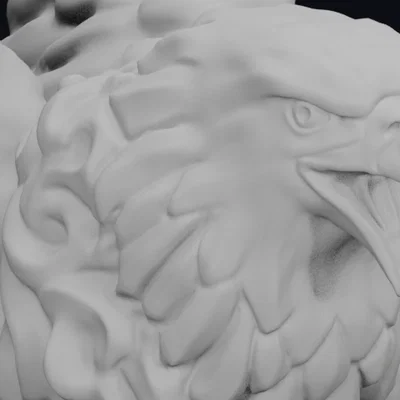 Mô hình tượng Griffin huyền thoại - File in 3D trang trí độc đáo