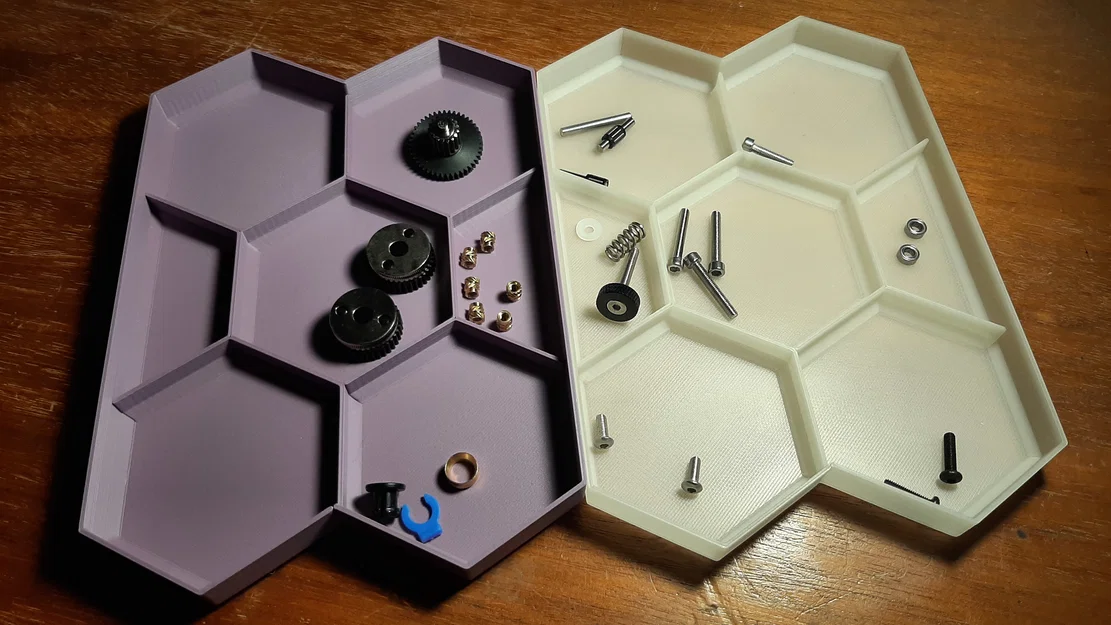 HexTray lục giác 60mm dạng Vase Mode, xếp chồng được - Image 3