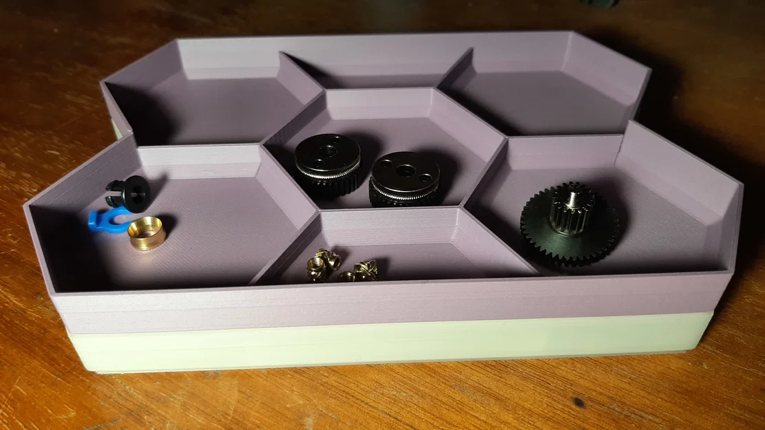 HexTray lục giác 60mm dạng Vase Mode, xếp chồng được - Image 4