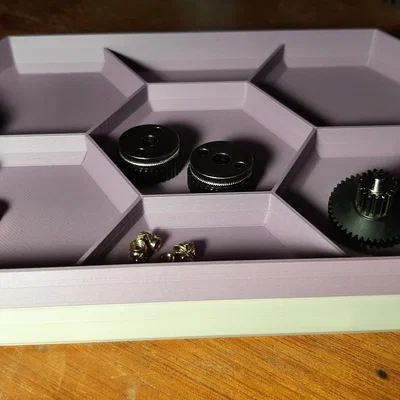 HexTray lục giác 60mm dạng Vase Mode, xếp chồng được