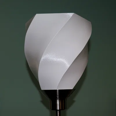 Chụp đèn trang trí 3D in kiểu xoắn ốc hiện đại