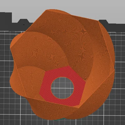 Chụp đèn trang trí 3D in kiểu xoắn ốc hiện đại