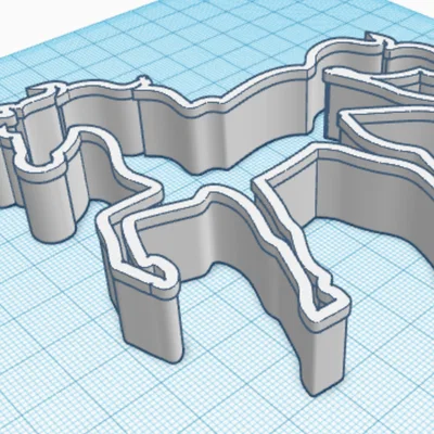 Khuôn cắt bánh quy hình kỳ lân (Unicorn) - File in 3D sáng tạo