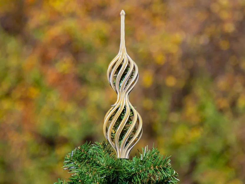 Chóp Cây Thông Noel Xoắn Ốc (Spiral Christmas Tree Topper 2024) - Image 1