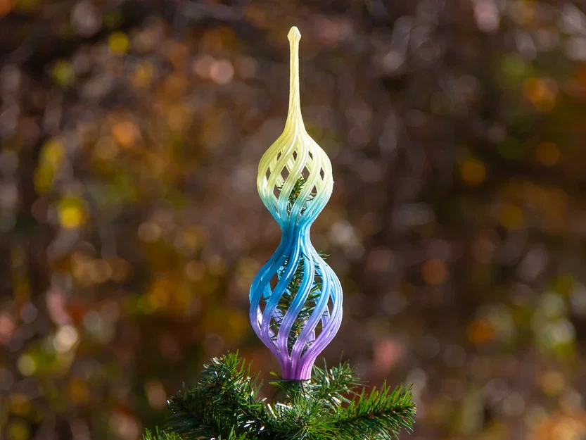 Chóp Cây Thông Noel Xoắn Ốc (Spiral Christmas Tree Topper 2024) - Image 2