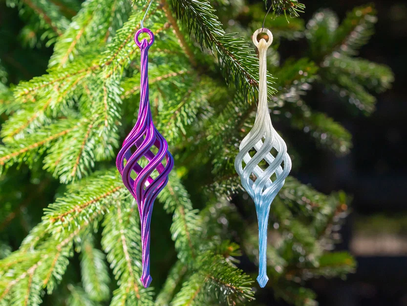 Ornament Noel Xoắn Ốc “Spiral Christmas Stretch Ornament 2024” - Image 1