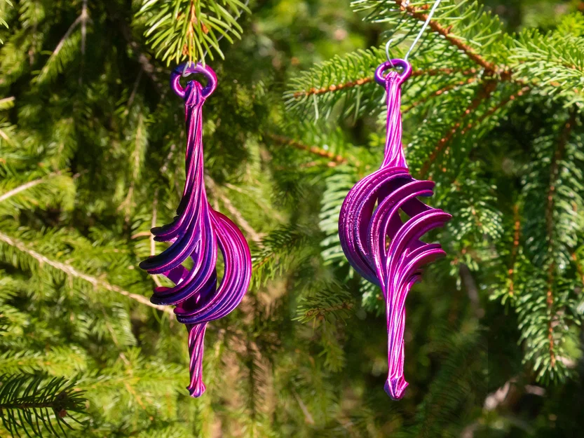 Ornament Noel Xoắn Ốc “Spiral Christmas Stretch Ornament 2024” - Image 2