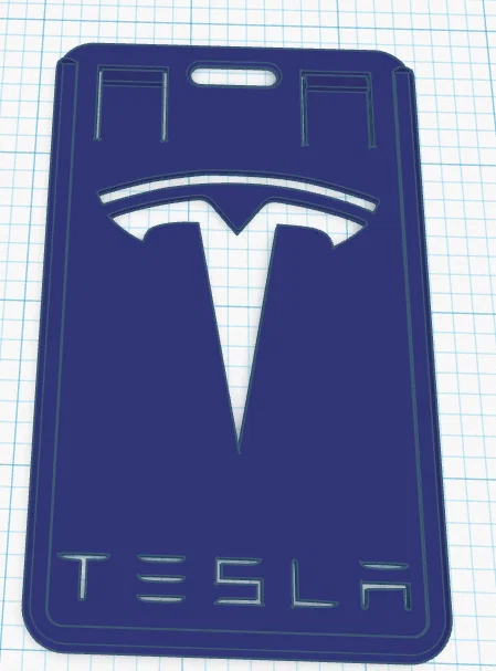 Khay giữ thẻ Tesla Key Card (Tesla key card holder) - Image 1