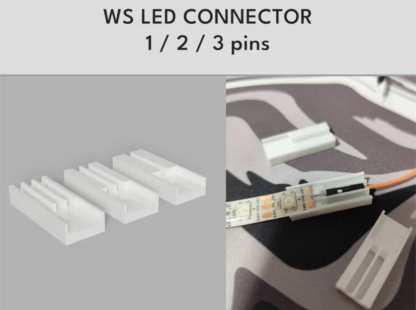 WS2812B LED Connector – Kẹp giữ jumper để hàn LED chuẩn vị trí - Image 1