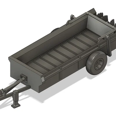 Mô hình xe rải phân bón New Idea tỉ lệ 1:16 in 3D chi tiết