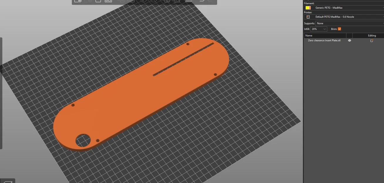 Tấm chèn bàn (Zero Clearance Insert) cho máy cưa bàn Kobalt TS10601 - Image 1