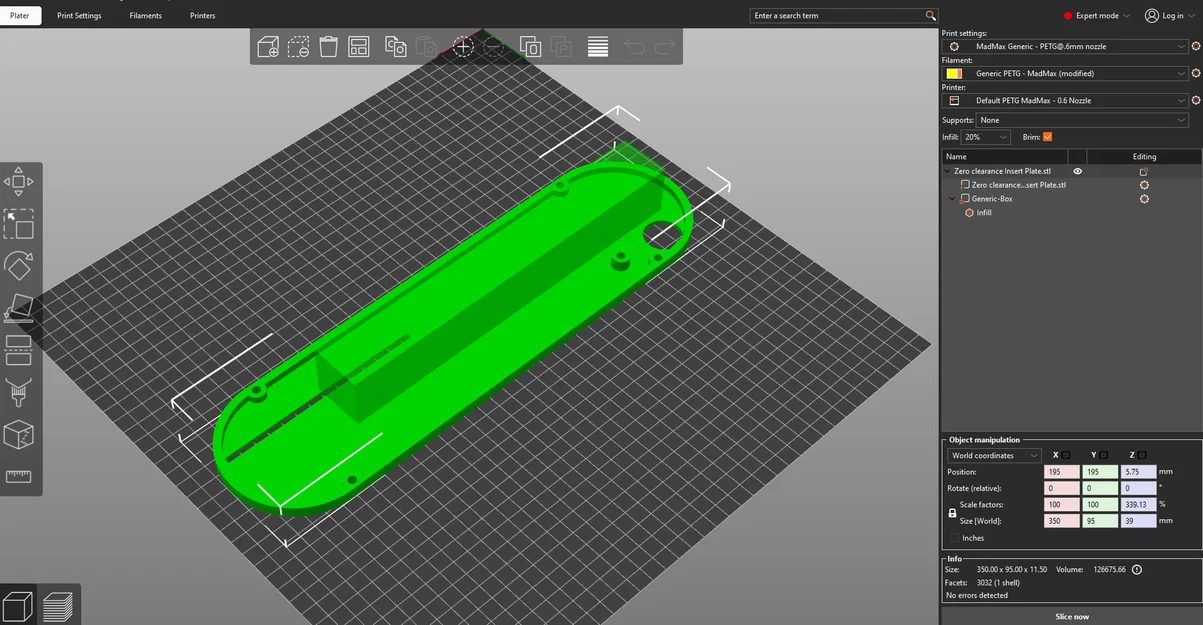 Tấm chèn bàn (Zero Clearance Insert) cho máy cưa bàn Kobalt TS10601 - Image 3