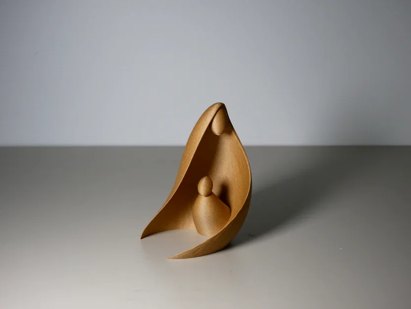 Mô hình nghệ thuật Mẹ và Con - File in 3D trang trí tinh tế - Image 2