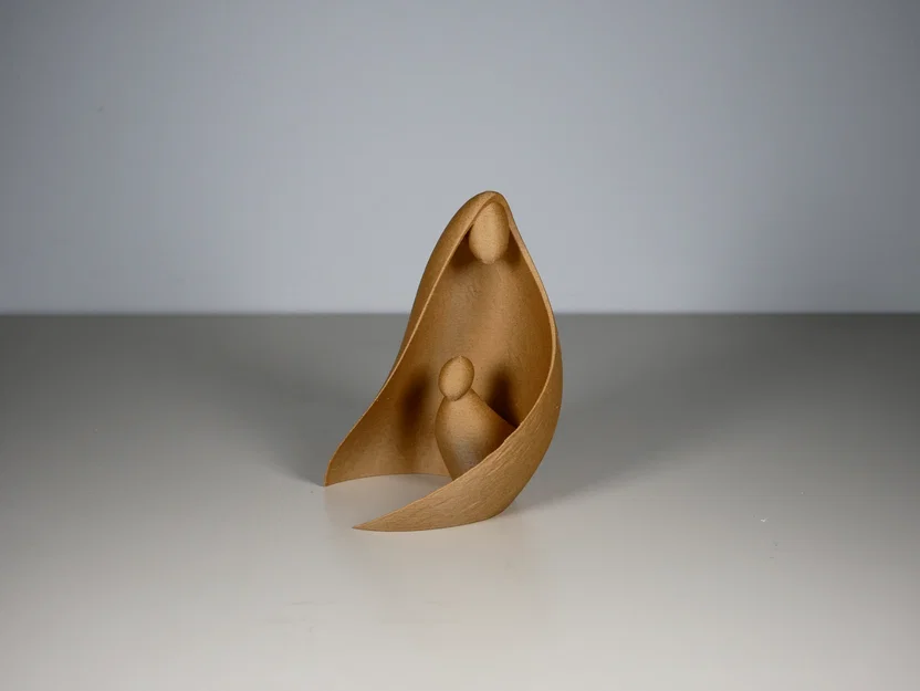 Mô hình nghệ thuật Mẹ và Con - File in 3D trang trí tinh tế - Image 5